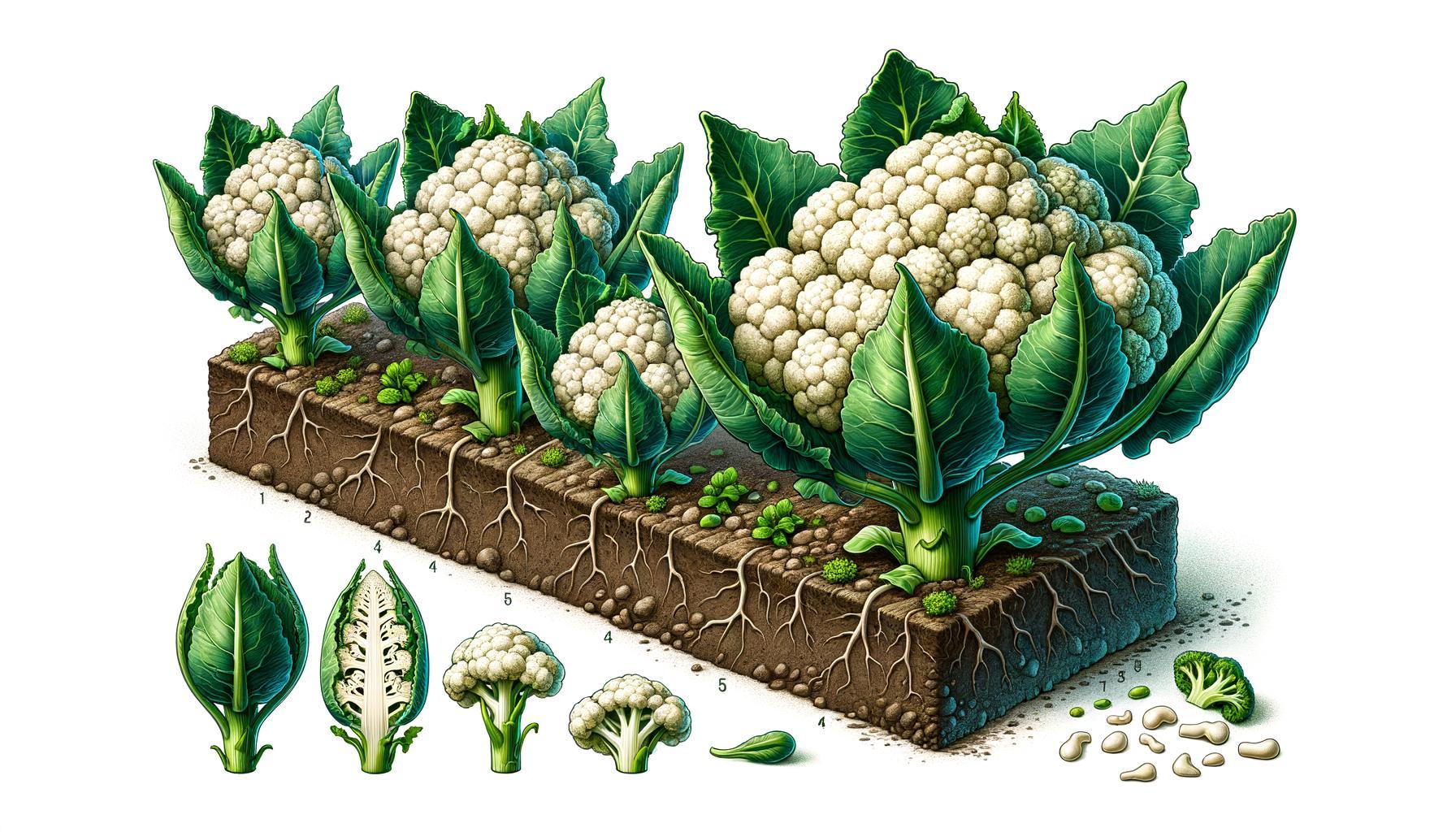 hoe groeit bloemkool?